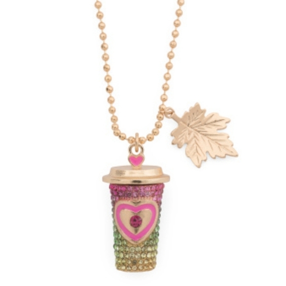 NWT Betsey Johnson Latte Necklace - Picture 1 of 5